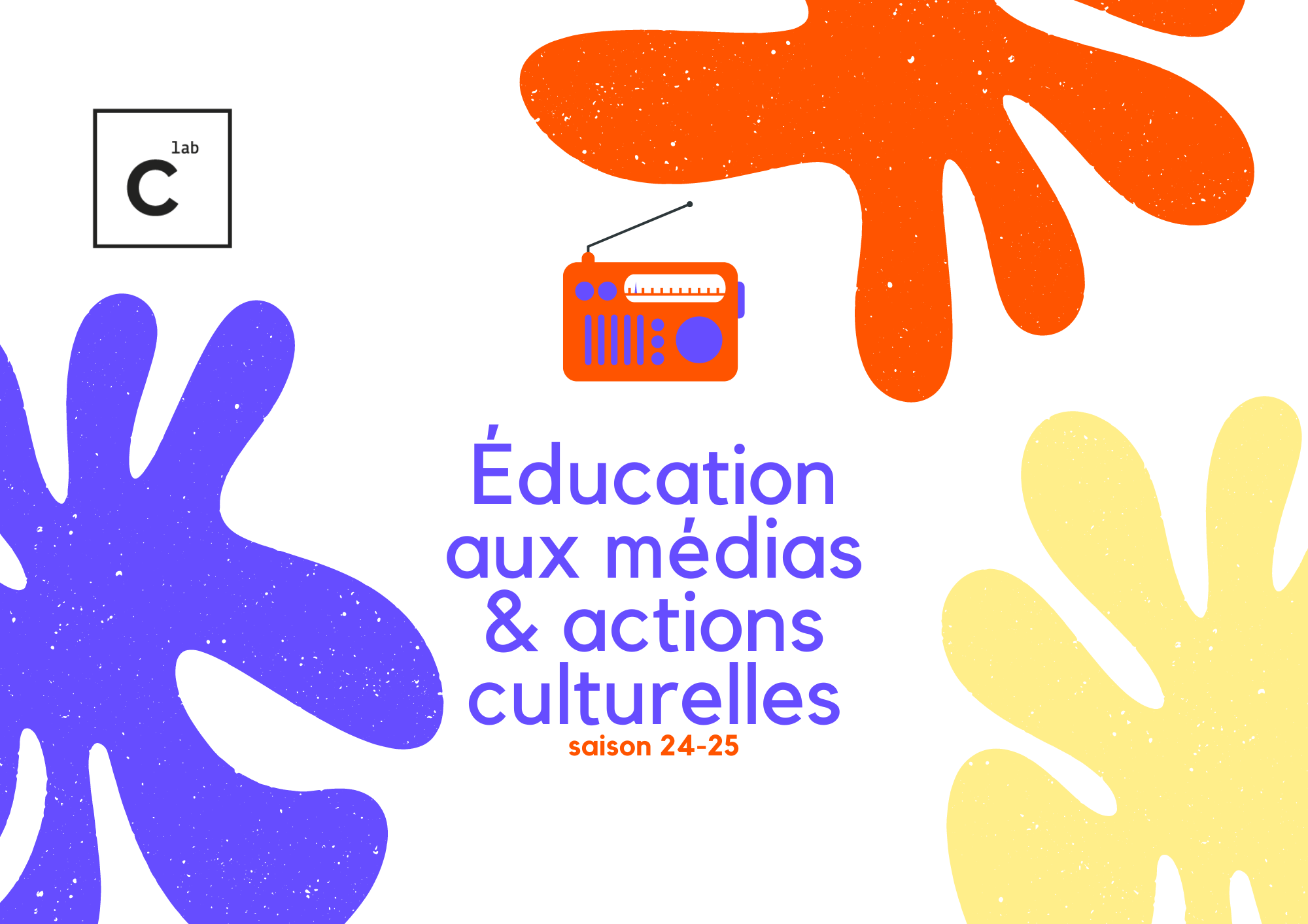 Plaquette de présentation des actions culturelles 2024-2025
